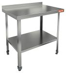 Стол пристенный с бортом и полкой HICOLD НСО-9/7БП ЭН