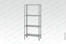 Стеллаж полочный СПЛн - 1200*600*1800 "Norma Inox" (полка перфорация 4 шт.)