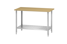 Стол кондитерский СПРн - 1500*600*860 "Norma Zn" (полка перфорация, ножка угловая)