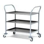 Тележка для сервировки ТДСп - 800*500*860 "Profi Inox", 3 уровня