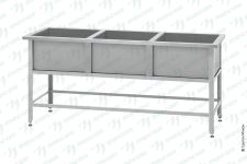 Ванна моечная ВМСб - 630/3 "Base"
