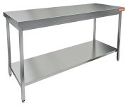 Стол нержавеющий разделочный центральный с полкой HICOLD НСО-15/7П