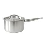 Сотейник (нержав.) 2,0 л. D=160мм, h=95мм, (индукция), тройное дно, с мерной шкалой