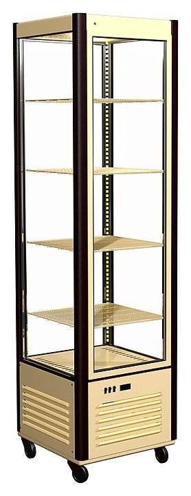 Витрина кондитерская Carboma D4 VM 400-1 (R400C, бежево-коричневый)