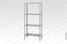 Стеллаж полочный СПЛб - 1000*400*2000 "Base" (полка сплошная 4 шт.)