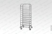 Тележка-шпилька ТШПп - 660*420*1500 "Profi Inox", 12 уровней противней 600*400