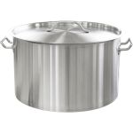 Кастрюля Roal 40л, 45x28 см, мерная шкала, индукция, нерж, тройное дно