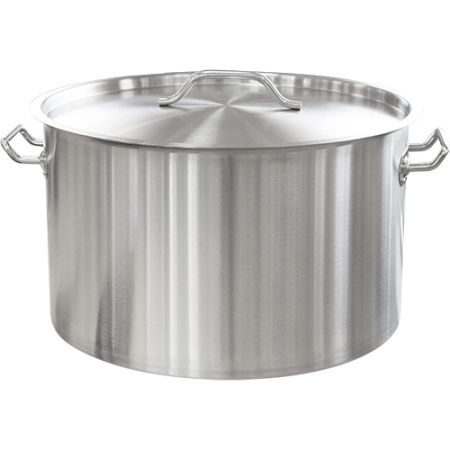 Кастрюля Roal 40л, 45x28 см, мерная шкала, индукция, нерж, тройное дно