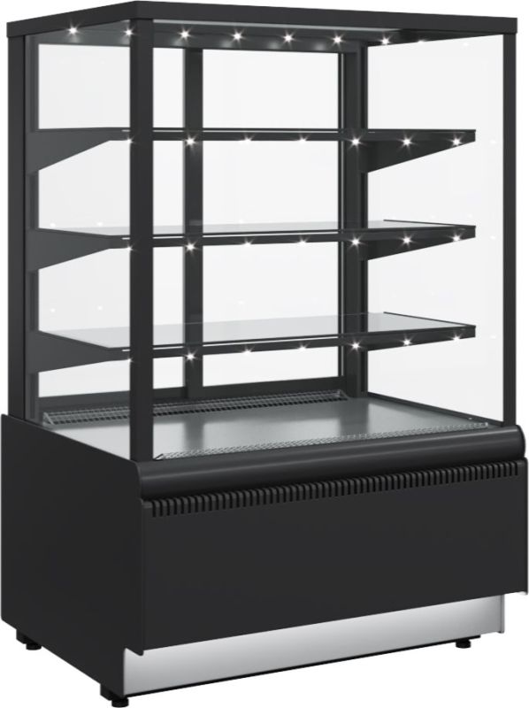 Кондитерская витрина CARBOMA ВХСв‑1,3д CUBE STANDARD ЛЮКС (KC70 VV 1,3‑1)