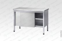 Стол производственный закрытый СПЗп - 1000*600*860 "Profi Ral", двери-купе, полка сплошная
