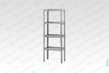 Стеллаж для сушки посуды ССПб - 1000*300*1600 "Base" (сетки "стаканы" - 4 шт.)