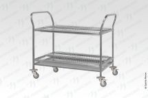 Тележка для сушки посуды ТДПп - 900*600*860 "Profi Ral", 2 уровня - тарелки/тарелки