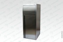 Тумба-урна для фудкорта ТДФр - 500*600*1250 "Retail", цинк