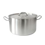 Кастрюля Roal 10л, 28х18 cм, мерная шкала, индукция, нерж, тройное дно